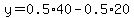 y=0.5%2A40-0.5%2A20