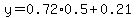y=0.72%2A0.5%2B0.21