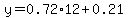 y=0.72%2A12%2B0.21