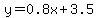 y=0.8x%2B3.5