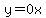y=0x