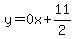 y=0x%2B11%2F2