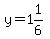 y=1%261%2F6