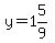 y=1%265%2F9
