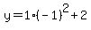 y=1%28-1%29%5E2%2B2