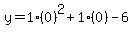 y=1%280%29%5E2%2B1%280%29-6