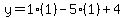 y=1%281%29-5%281%29%2B4