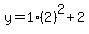 y=1%282%29%5E2%2B2