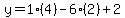 y=1%284%29-6%282%29%2B2