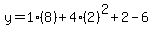 y=1%288%29%2B4%282%29%5E2%2B2-6