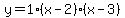 y=1%28x-2%29%28x-3%29