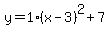 y=1%28x-3%29%5E2%2B7