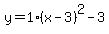 y=1%28x-3%29%5E2-3