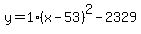 y=1%28x-53%29%5E2-2329