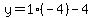 y=1%2A%28-4%29-4