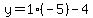 y=1%2A%28-5%29-4