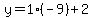 y=1%2A%28-9%29%2B2