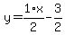 y=1%2Ax%2F2-3%2F2