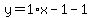 y=1%2Ax-1-1