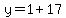 y=1%2B17