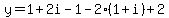 y=1%2B2i-1-2%281%2Bi%29%2B2