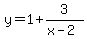 y=1%2B3%2F%28x-2%29