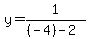 y=1%2F%28%28-4%29-2%29