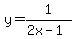 y=1%2F%282x-1%29