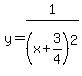 y=1%2F%28x%2B3%2F4%29%5E2%29