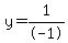y=1%2F-1