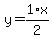y=1%2F2%2Ax