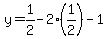 y=1%2F2-2%281%2F2%29-1