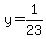y=1%2F23
