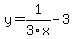 y=1%2F3x-3