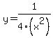 y=1%2F4%28x%5E2%29