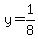 y=1%2F8