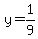 y=1%2F9