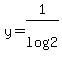 y=1%2Flog%282%29