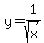 y=1%2Fsqrt%28x%29