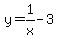 y=1%2Fx+-3