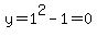 y=1%5E2-1=0