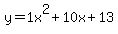 y=1+x%5E2%2B10+x%2B13