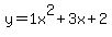 y=1+x%5E2%2B3+x%2B2