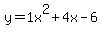 y=1+x%5E2%2B4+x-6