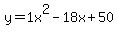 y=1+x%5E2-18+x%2B50