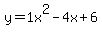 y=1+x%5E2-4+x%2B6