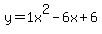 y=1+x%5E2-6+x%2B6
