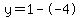 y=1--4