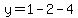 y=1-2-4