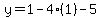 y=1-4%281%29-5
